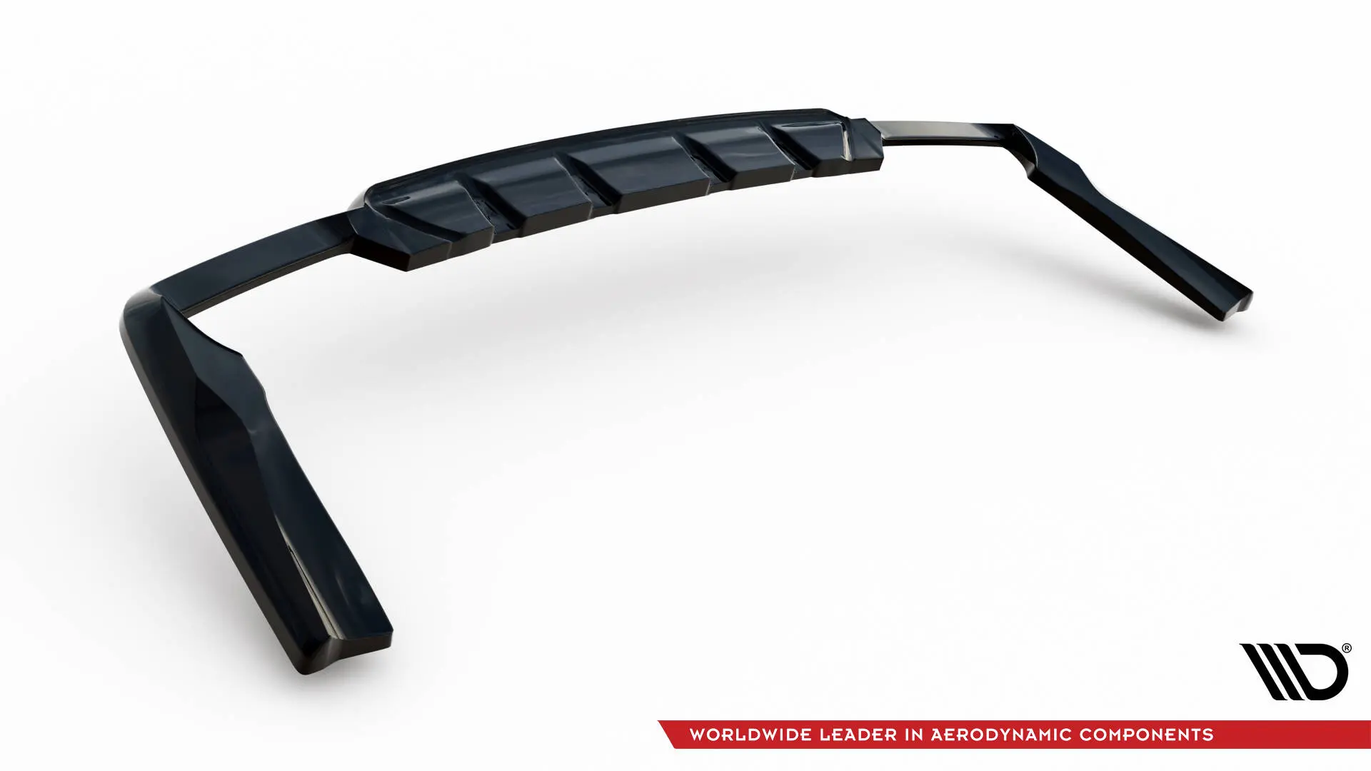 Baksplitter med diffuser  Mercedes-AMG GLC 63 (X253) 2015 - 2019 | V.2 Glossy Black Edition – bilde 6