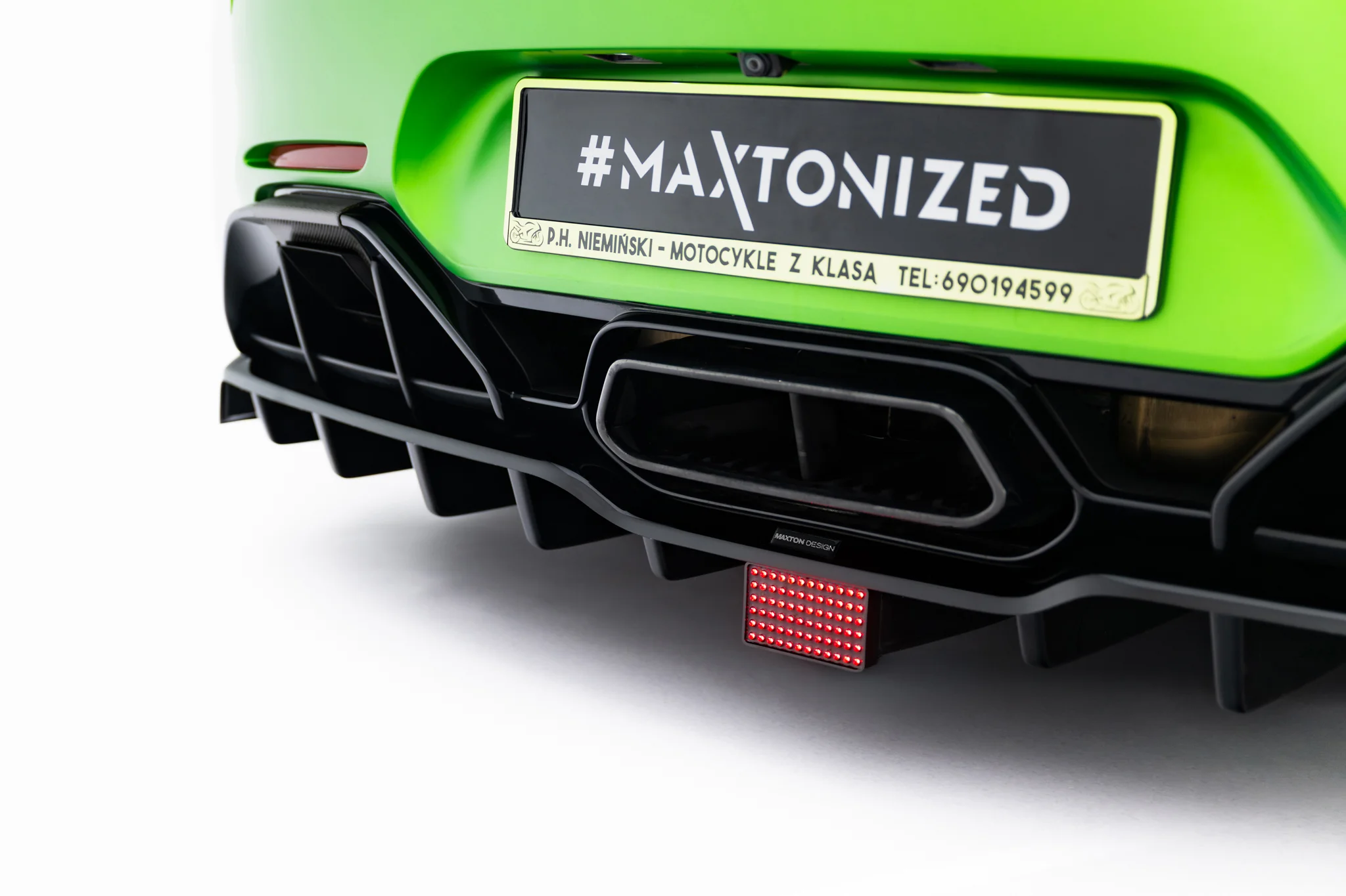 Baksplitter med diffuser Mercedes-AMG GT R (C190) Facelift 2017 - 2023  | Glossy Black Edition – bilde 3