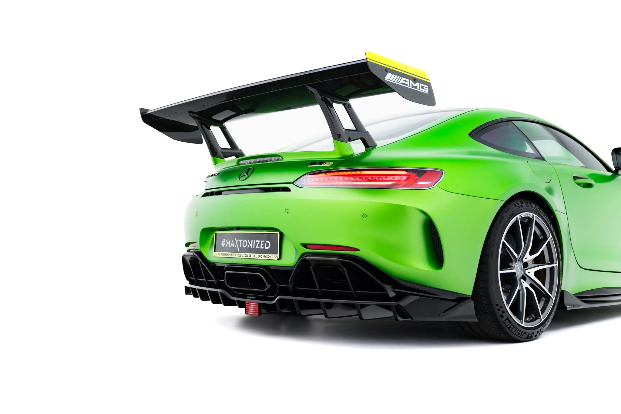 Baksplitter med diffuser Mercedes-AMG GT R (C190) Facelift 2017 - 2023  | Glossy Black Edition – bilde 5