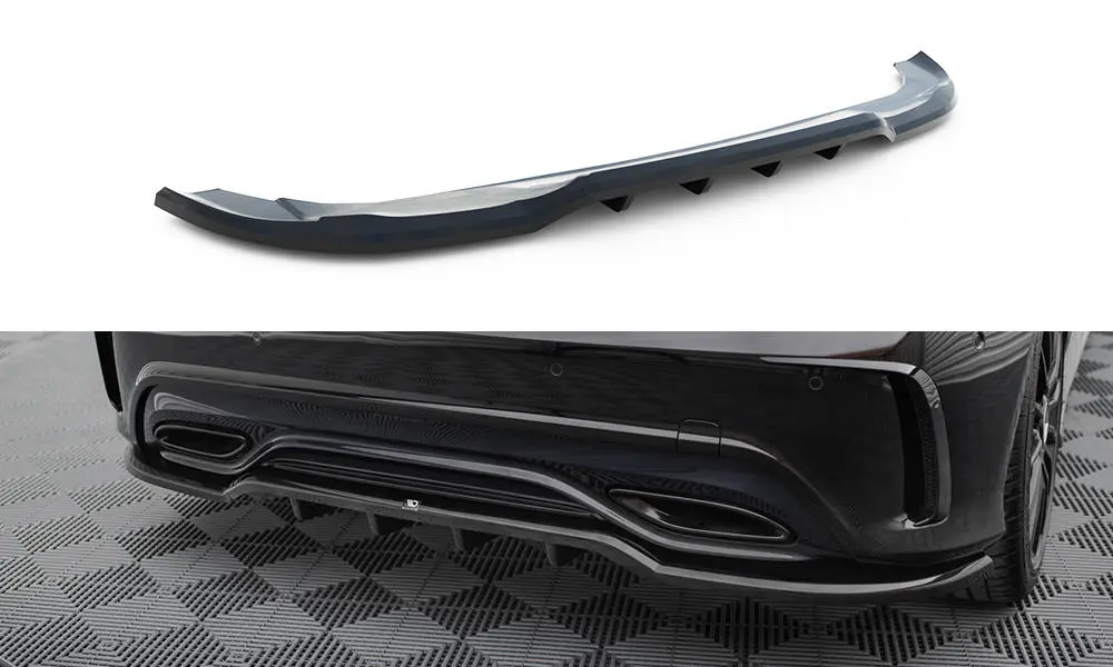 Baksplitter med diffuser Mercedes-Benz A (W176) AMG-Line facelift 2015 - 2018 | Glossy Black Edition – bilde 2