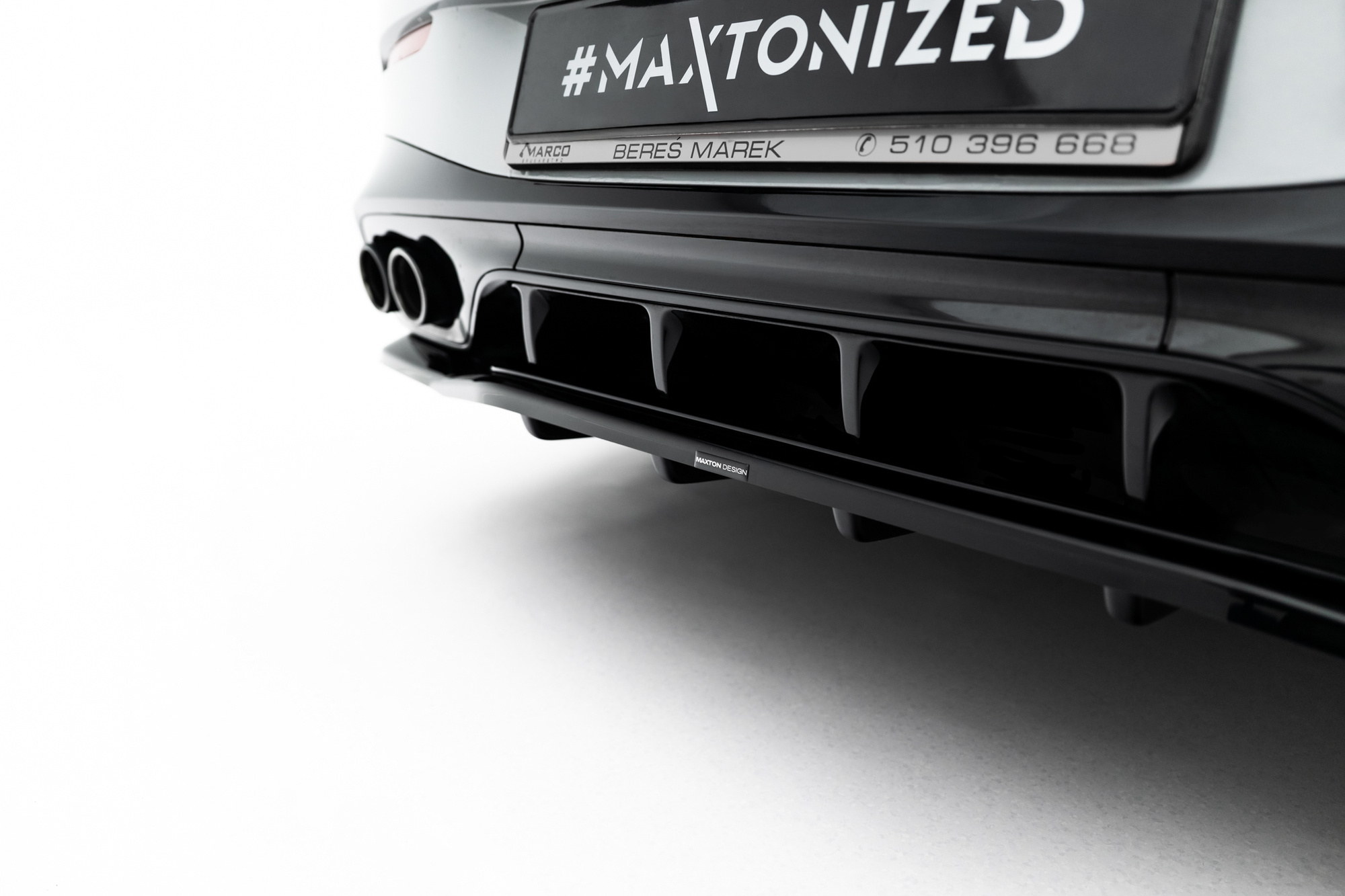 Baksplitter med diffuser Mercedes-Benz AMG CLE 53 Aero (C236) 2023 -> | Glossy Black Edition – bilde 4