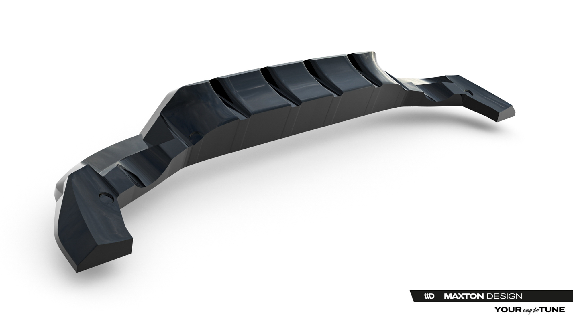 Baksplitter med diffuser Mercedes-Benz AMG GLA 35 (H247) Facelift 2024 -> | Glossy Black Edition – bilde 9