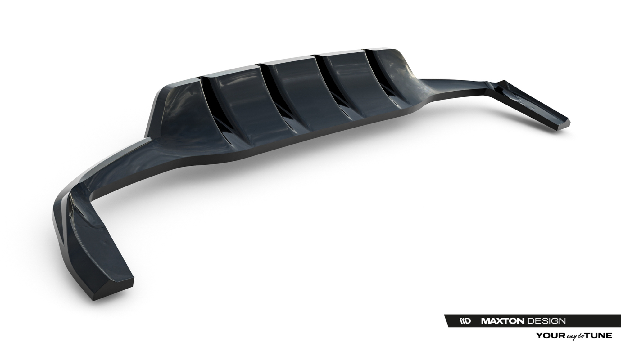 Baksplitter med diffuser Mercedes-Benz AMG GLA 45 (X156) Facelift 2017 - 2020 | Glossy Black Edition – bilde 6