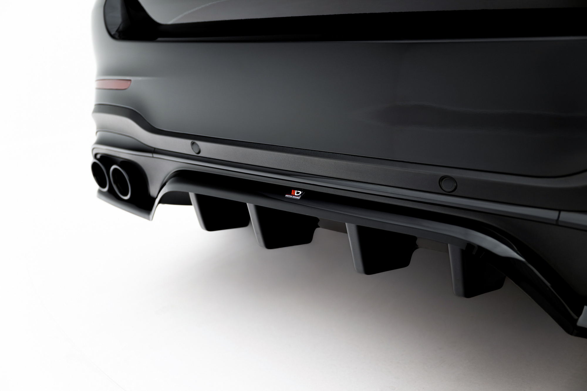 Baksplitter med diffuser Mercedes-Benz AMG GLC 43 (X253) Facelift 2019 - 2022   | Glossy Black Edition – bilde 4