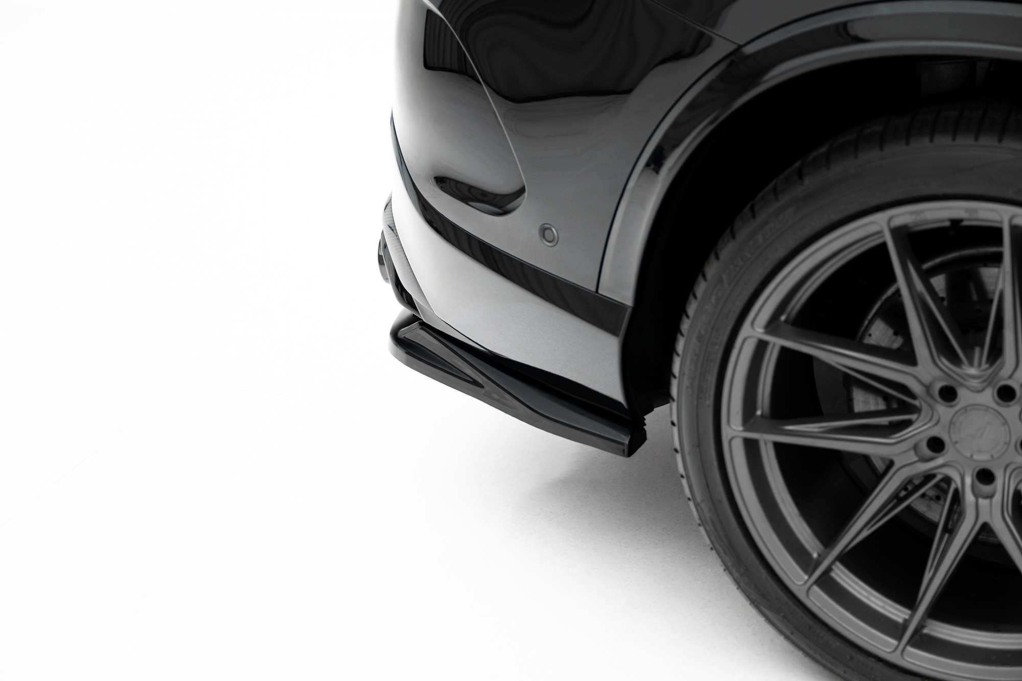 Baksplitter med diffuser Mercedes-Benz AMG GLC 43 (X254) 2022 ->  | Glossy Black Edition – bilde 4