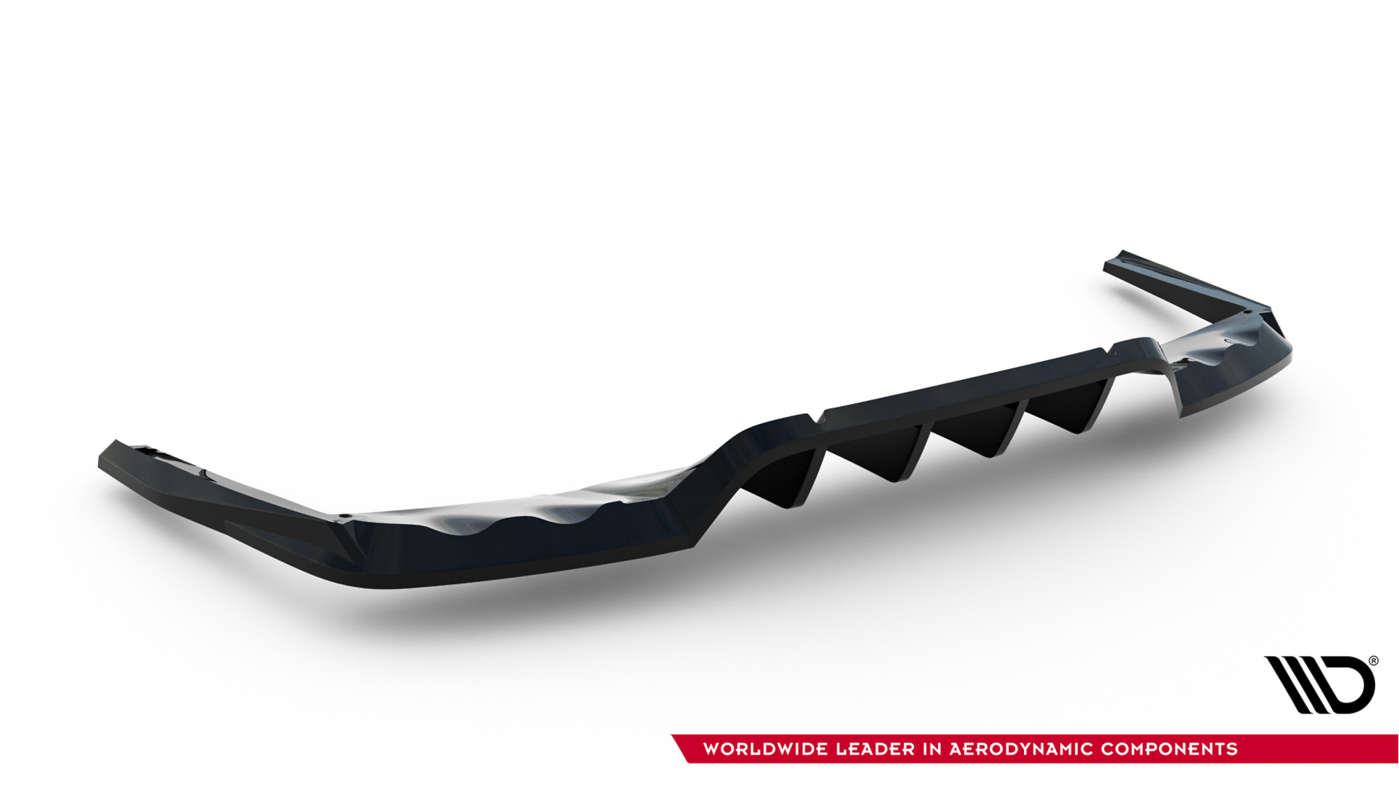 Baksplitter med diffuser Mercedes-Benz AMG GLC 43 (X254) 2022 ->  | Glossy Black Edition – bilde 6