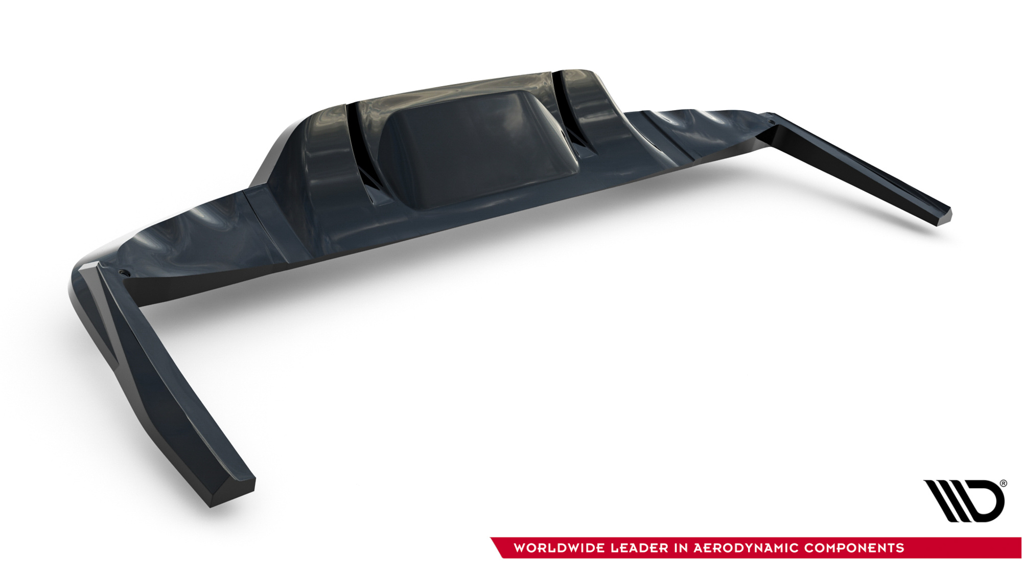 Baksplitter med diffuser Mercedes-Benz AMG GLC 43 (X254) 2022 ->  | Glossy Black Edition – bilde 7