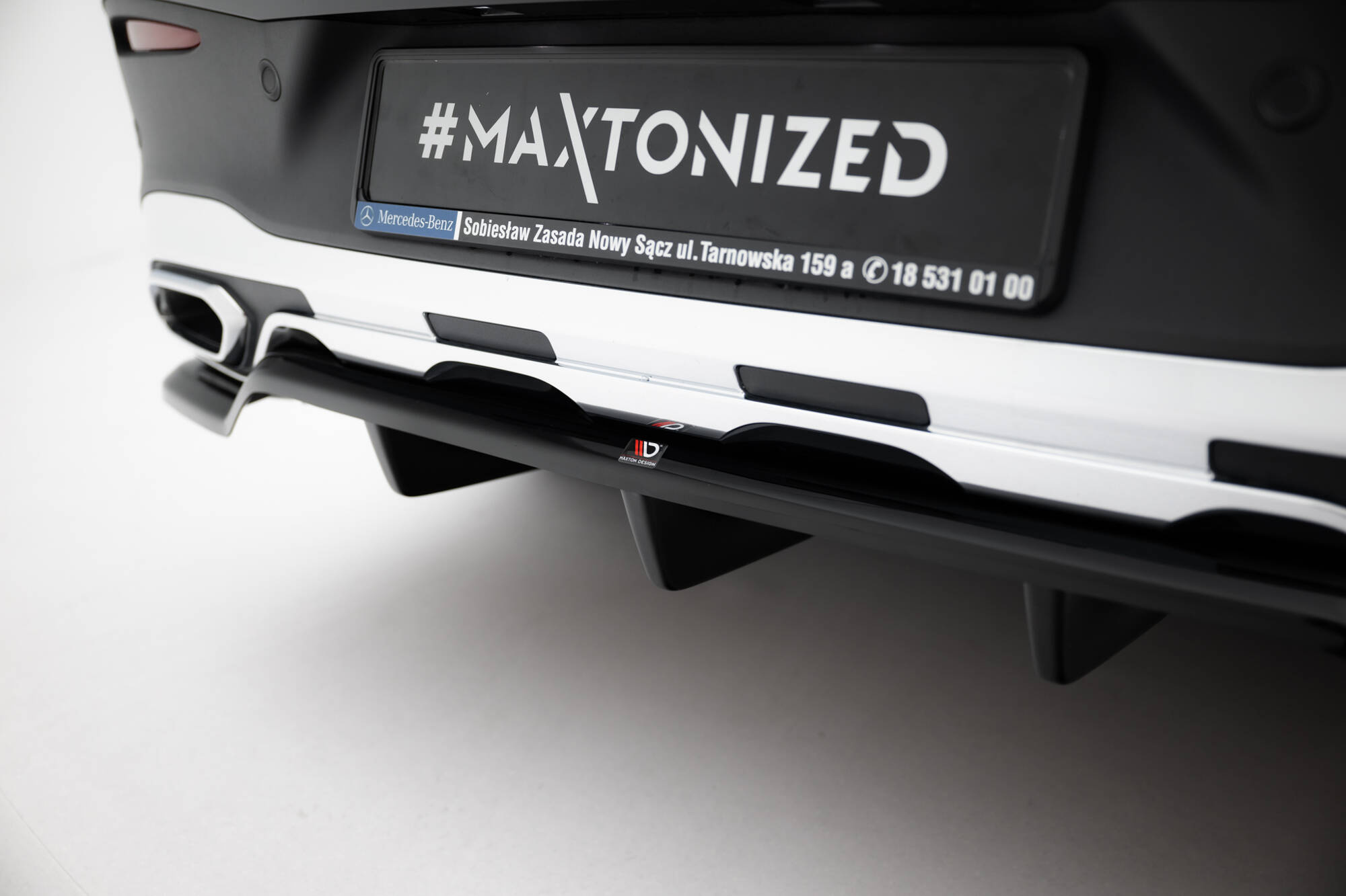 Baksplitter med diffuser Mercedes-Benz AMG GLC (C254) 2023 ->  | Glossy Black Edition – bilde 3