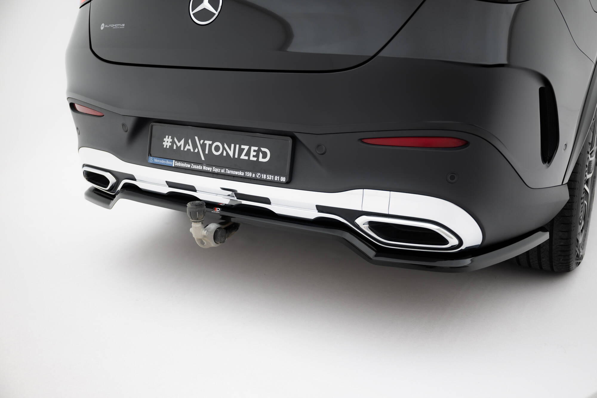 Baksplitter med diffuser Mercedes-Benz AMG GLC (C254) 2023 ->  | Glossy Black Edition – bilde 4