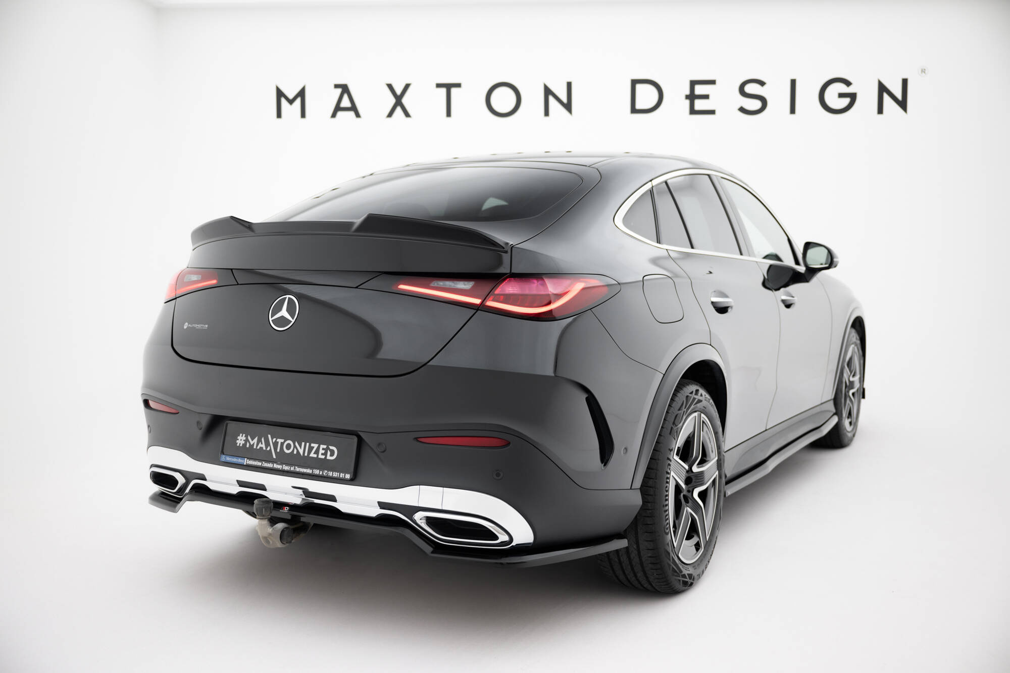 Baksplitter med diffuser Mercedes-Benz AMG GLC (C254) 2023 ->  | Glossy Black Edition – bilde 5