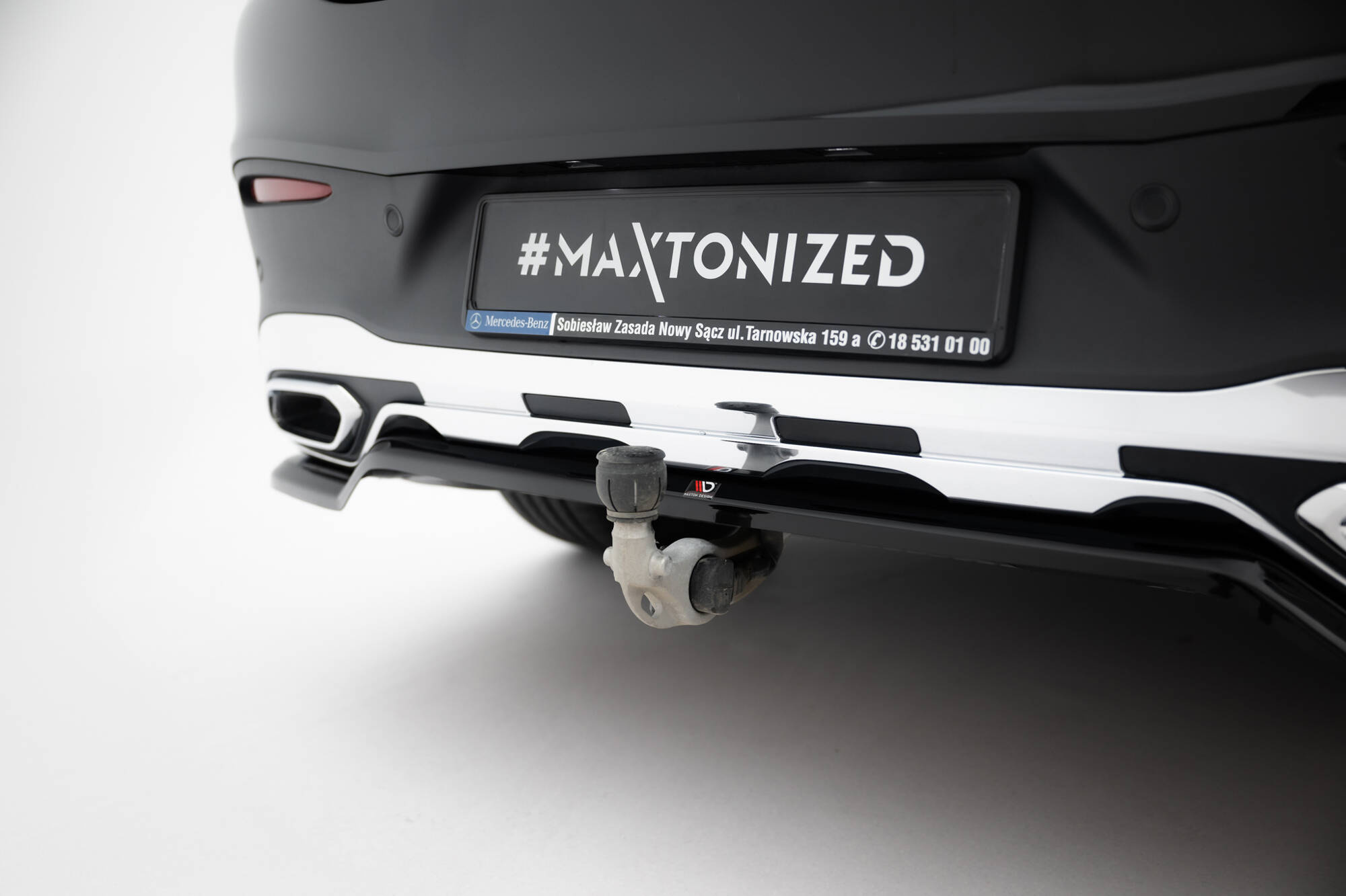 Baksplitter med diffuser Mercedes-Benz AMG GLC (C254) 2023 ->  | Glossy Black Edition – bilde 6