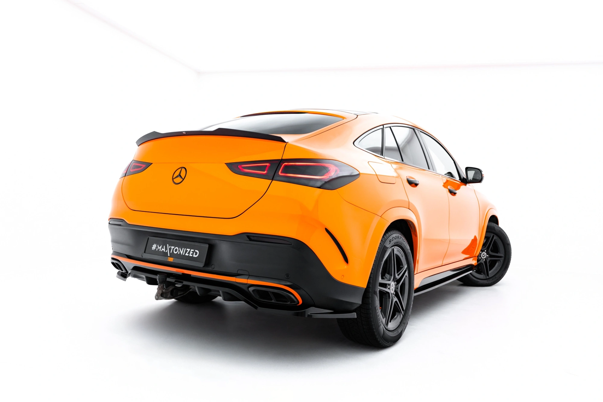 Baksplitter med diffuser Mercedes-Benz AMG GLE (C167) 2019 ->  | Glossy Black Edition V2 – bilde 2