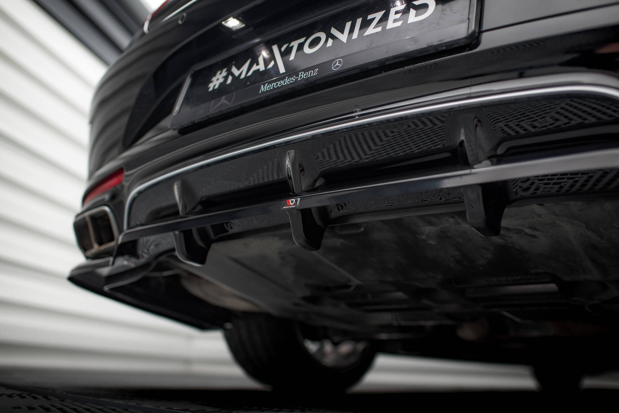 Baksplitter med diffuser Mercedes-Benz AMG S (C217) Facelift 2017 - 2020  | Glossy Black Edition – bilde 2
