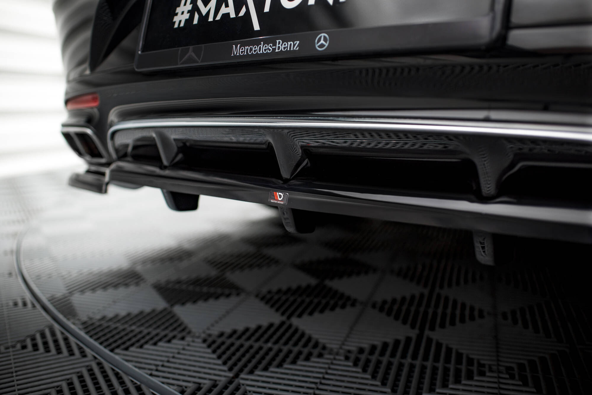 Baksplitter med diffuser Mercedes-Benz AMG S (C217) Facelift 2017 - 2020  | Glossy Black Edition – bilde 5