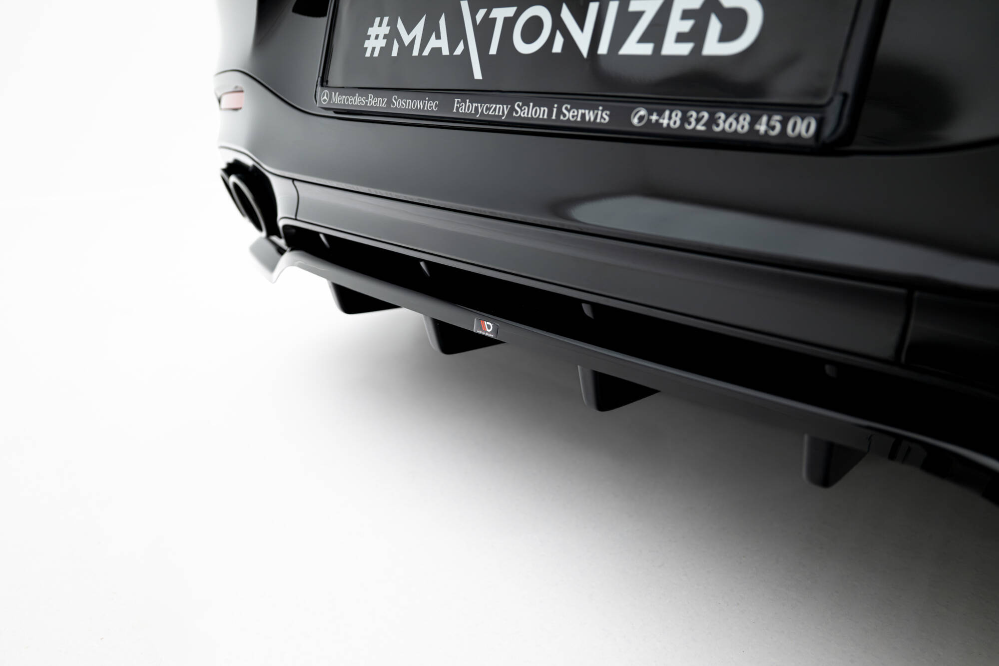 Baksplitter med diffuser Mercedes-Benz AMG SL 63 (R232) 2022 ->  | Glossy Black Edition – bilde 3