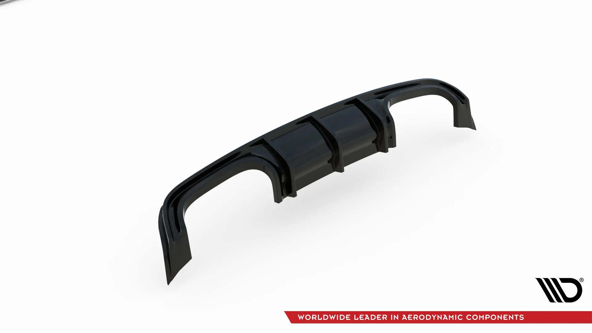 Baksplitter med diffuser Mercedes-Benz CLK (C209 / A209) 2002-2005 | Glossy Black Edition – bilde 6