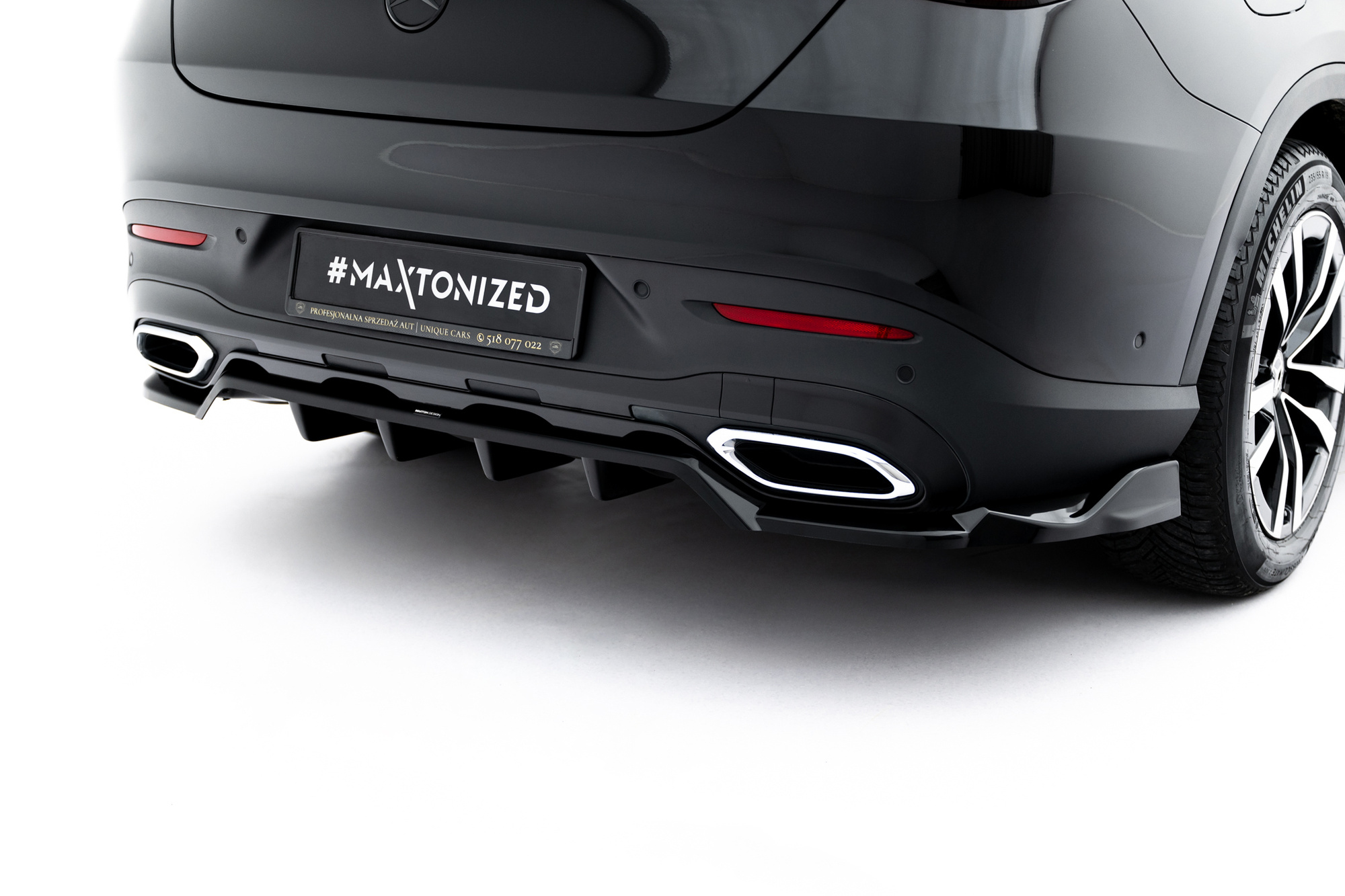 Baksplitter med diffuser Mercedes-Benz GLC (C254) 2022 -> | Glossy Black Edition – bilde 3