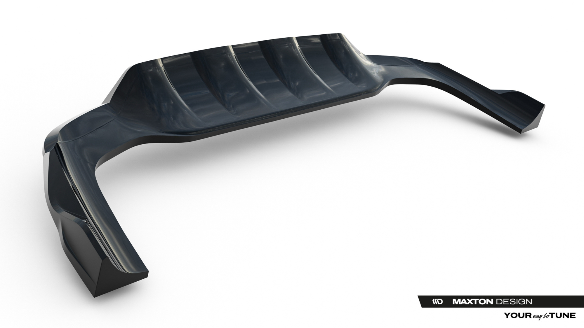 Baksplitter med diffuser Mercedes-Benz GLC (C254) 2022 -> | Glossy Black Edition – bilde 7