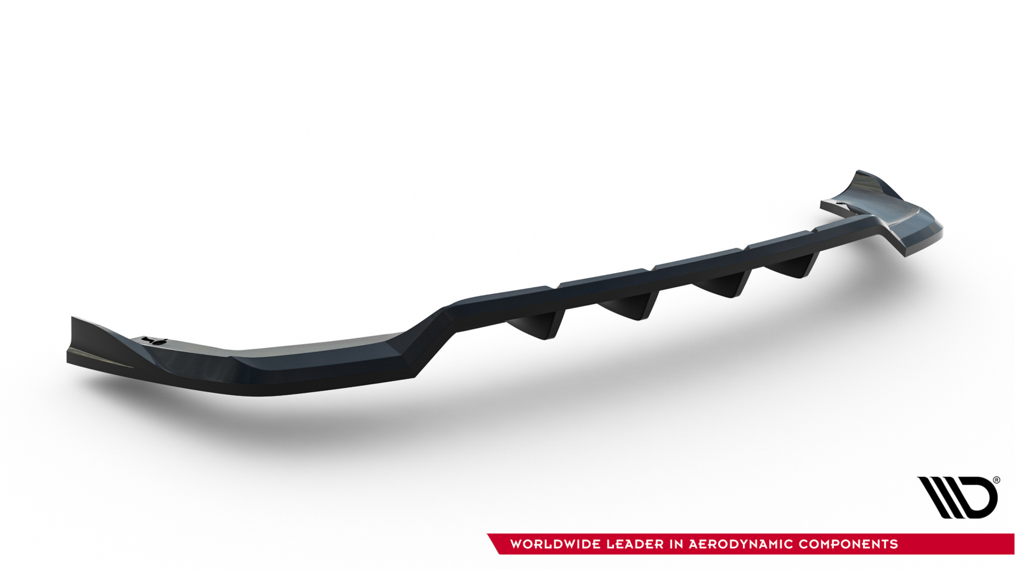 Baksplitter med diffuser MG HS I Facelift 2020 - 2025 | Glossy Black Edition – bilde 4