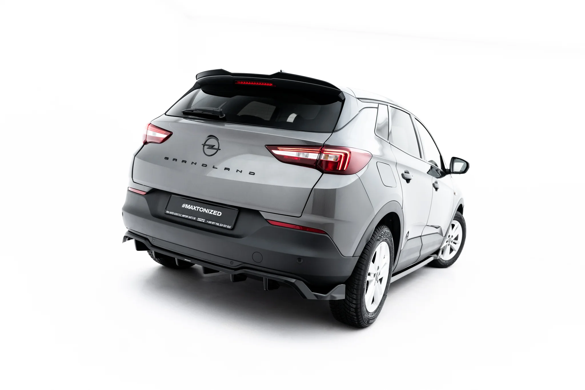 Baksplitter med diffuser Opel Grandland I 2017 - 2021 | Glossy Black Edition