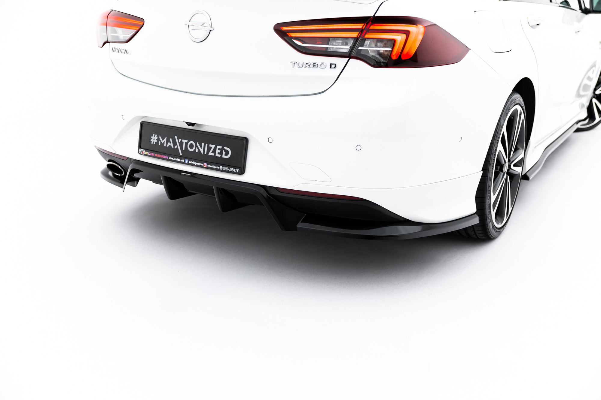Baksplitter med diffuser Opel Insignia OPC-Line II 2017 - 2020 | Glossy Black Edition – bilde 6