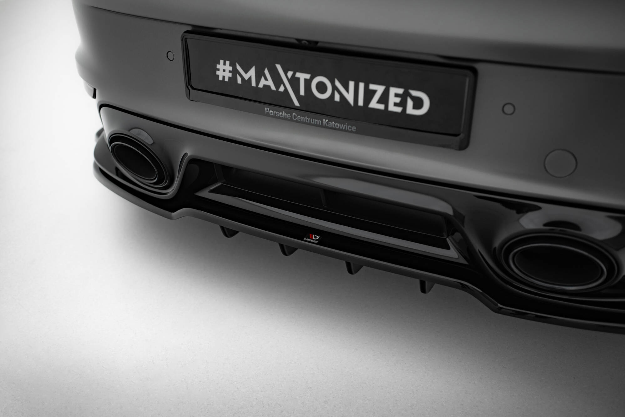 Baksplitter med diffuser Porsche 911 Turbo S 992 2020 - 2025 | Glossy Black Edition – bilde 3