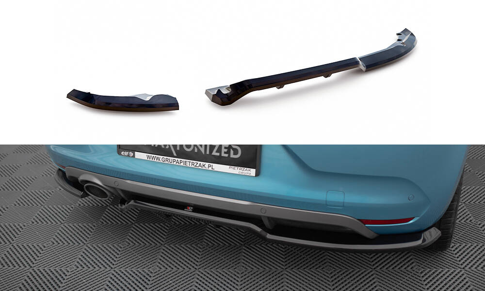 Baksplitter med diffuser Renault Clio R.S. Line 2019 - 2023 | Glossy Black Edition – bilde 2
