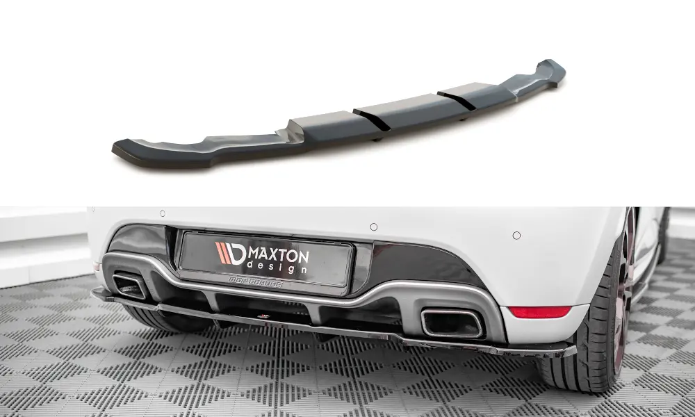 Baksplitter med diffuser Renault Clio RS mk4 2013 - 2019 | Glossy Black Black Edition – bilde 2