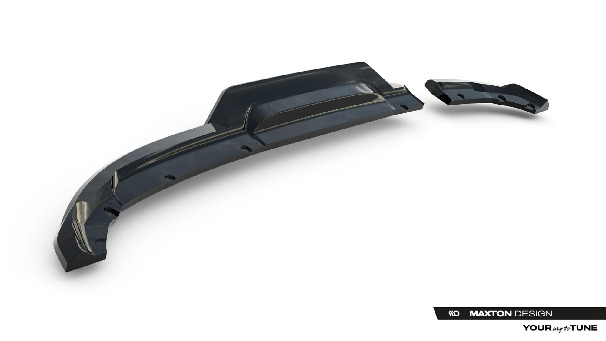 Baksplitter med diffuser Renault Clio V Facelift 2023 -> | Glossy Black Edition – bilde 6