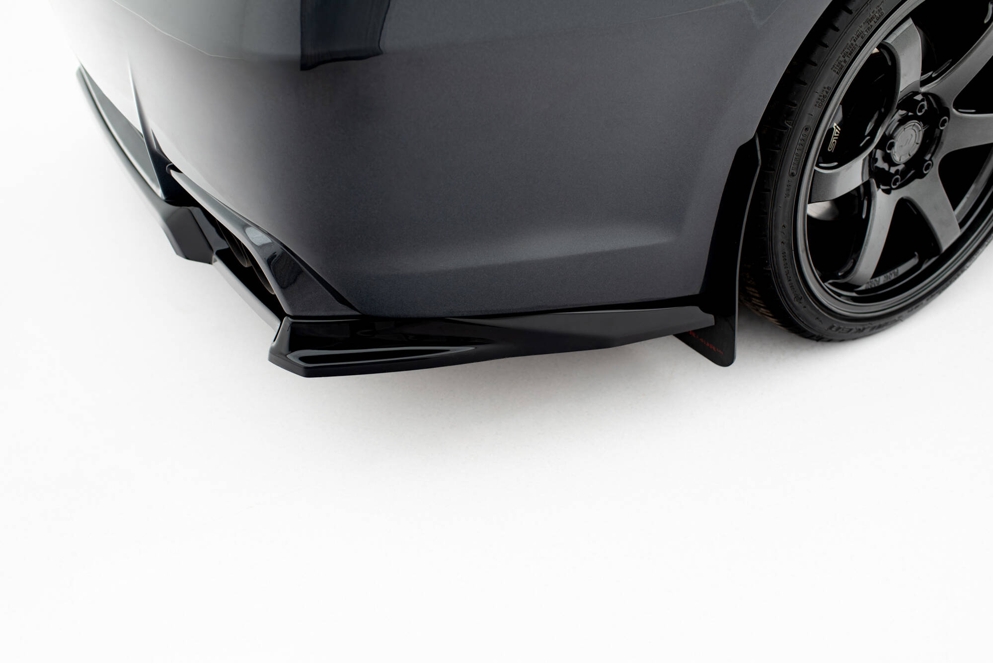 Baksplitter med diffuser Subaru Impreza WRX STI III Facelift 2011 - 2014 | Glossy Black Edition – bilde 4