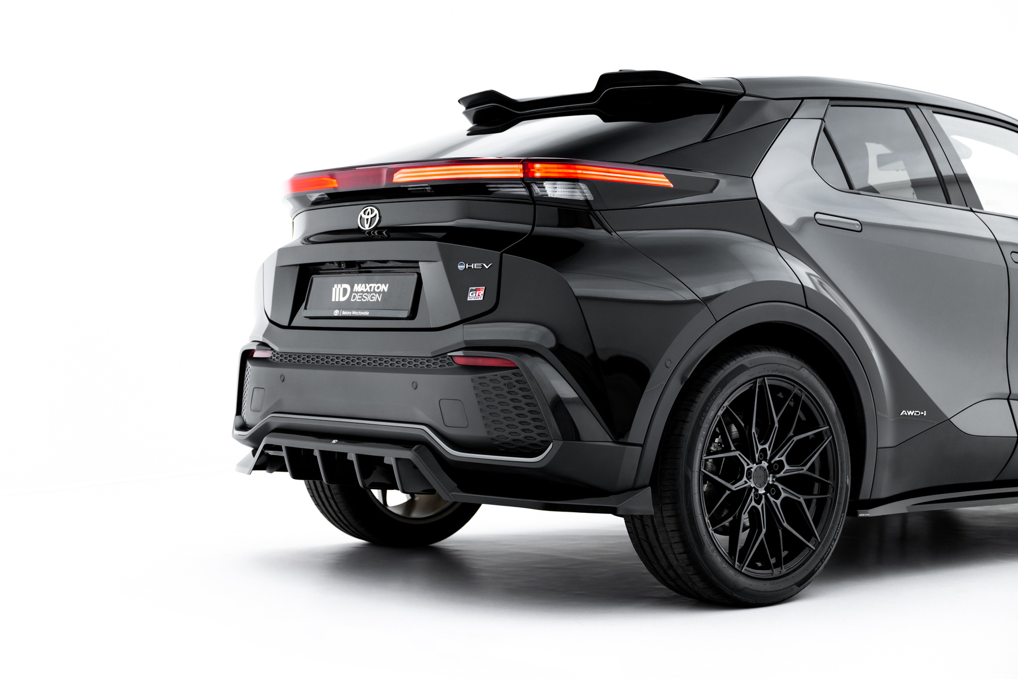 Baksplitter med diffuser Toyota C-HR II 2023 -> | Glossy Black Edition