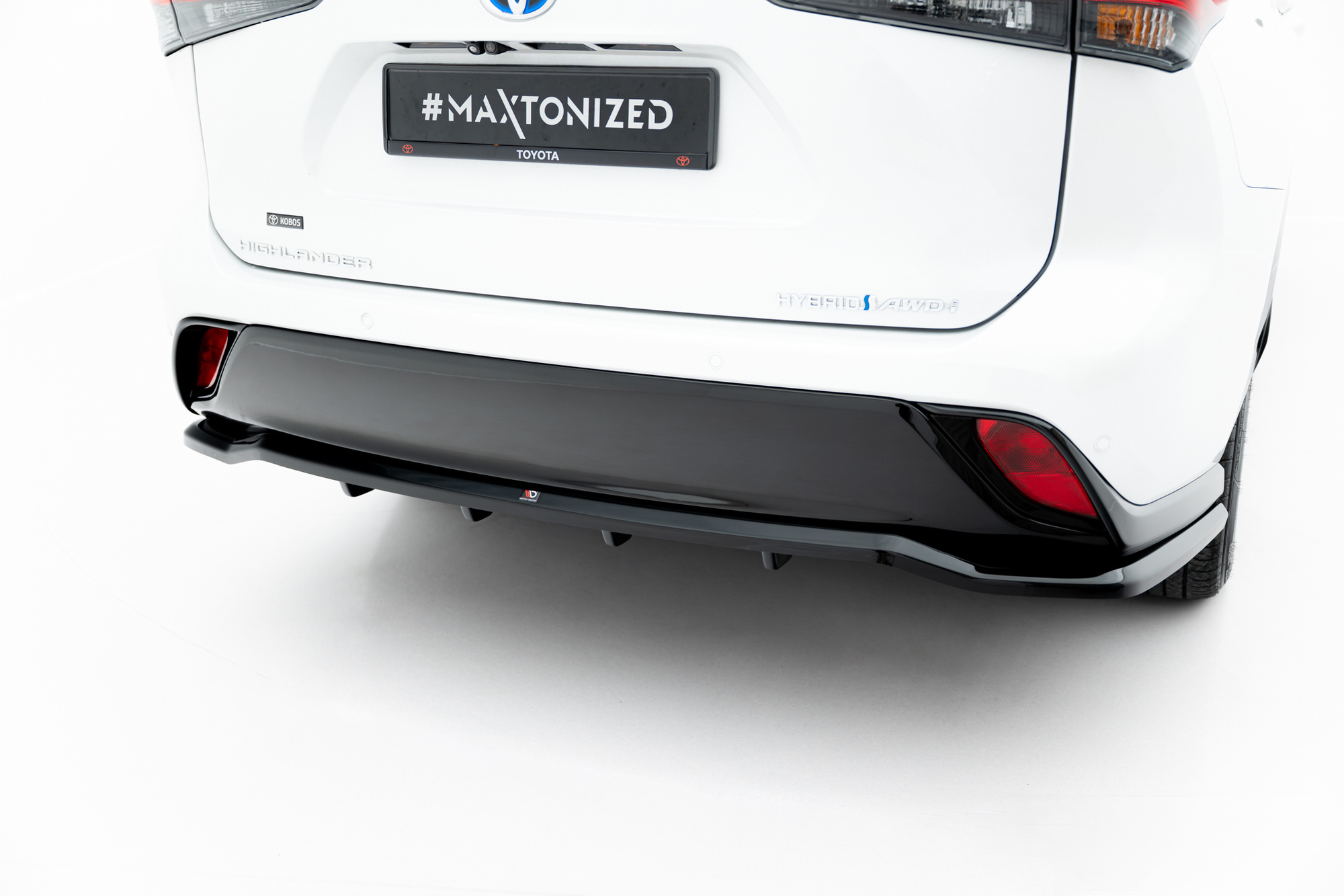 Baksplitter med diffuser Toyota Highlander IV 2019 ->  | Glossy Black Edition – bilde 2