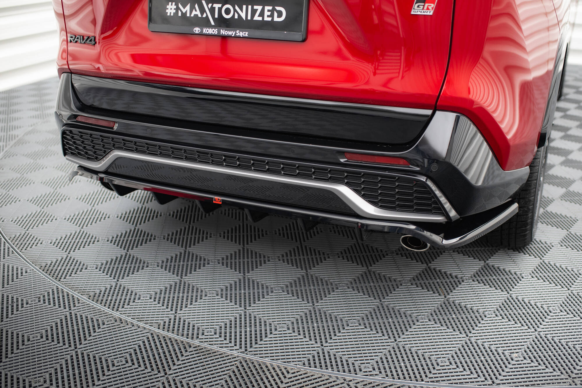 Baksplitter med diffuser Toyota RAV4 V 2019 -> | Glossy Black Edition – bilde 2