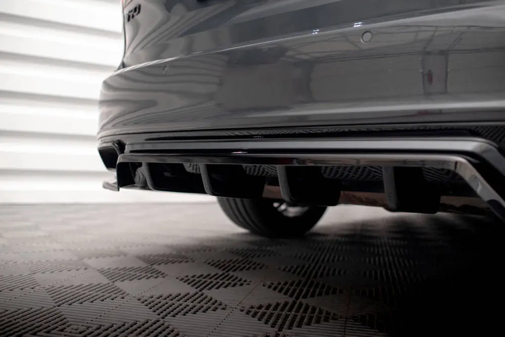 Baksplitter med diffuser  Volvo V90 / S90 R-Design II 2016 - 2020 | Glossy Black Edition – bilde 4