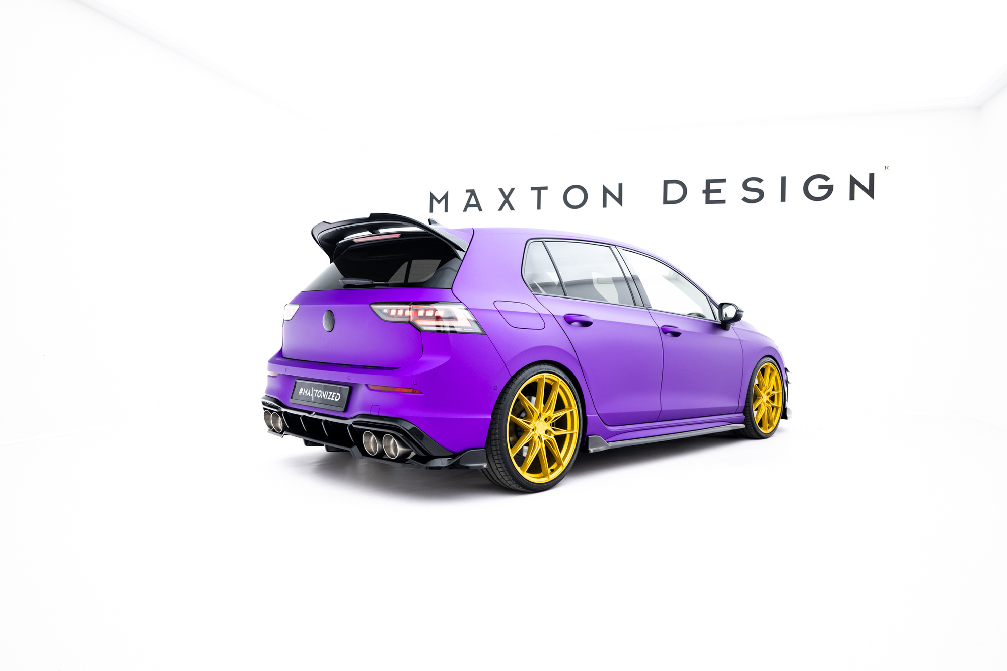 Baksplitter med diffuser VW Golf R VIII 2020 -> | Glossy Black Edition V1 – bilde 3