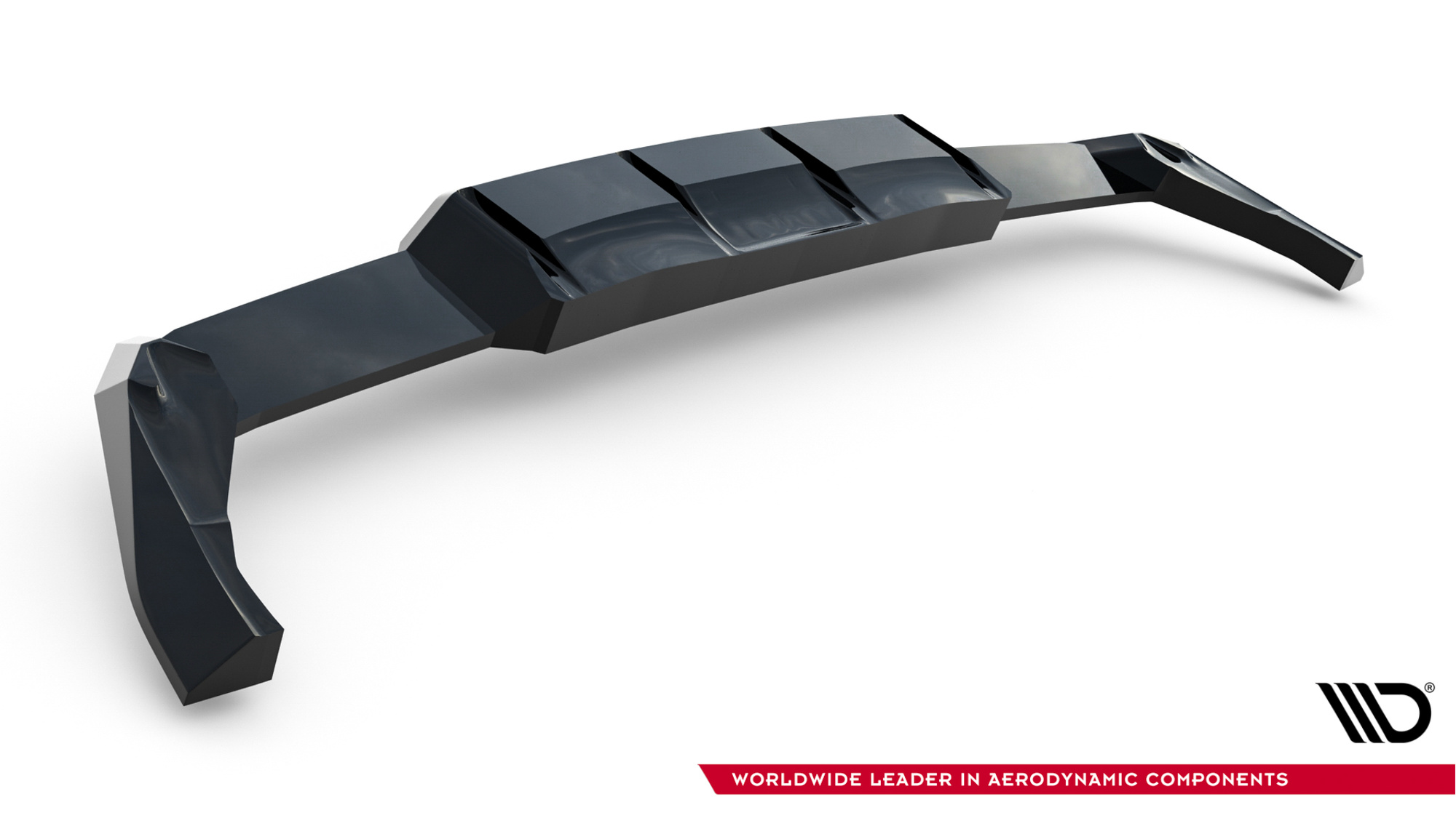 Baksplitter med diffuser VW Golf R VIII 2020 -> | Glossy Black Edition V2 – bilde 7