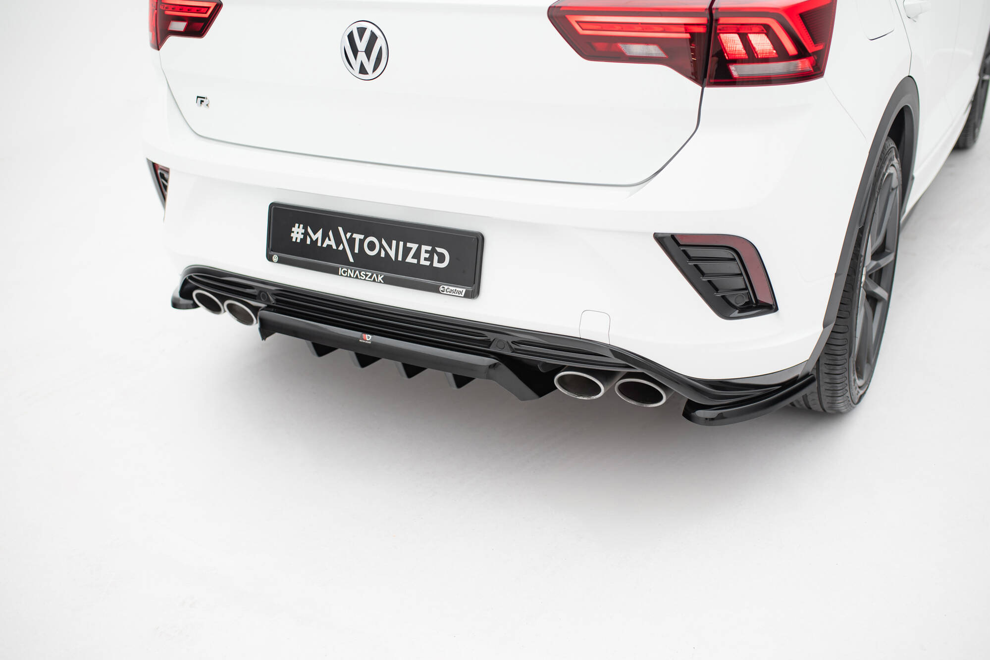 Baksplitter med diffuser VW T-Roc R I 2017 - 2021 | Glossy Black Edition – bilde 2