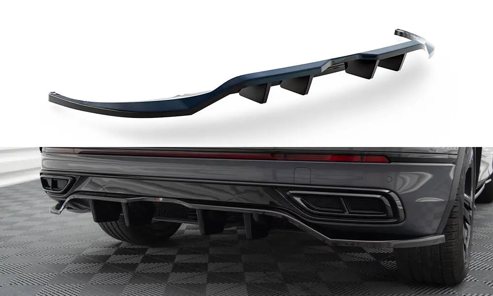 Baksplitter med diffuser VW Tiguan R-Line mk2 facelift 2020 - > | Glossy Black Edition – bilde 2
