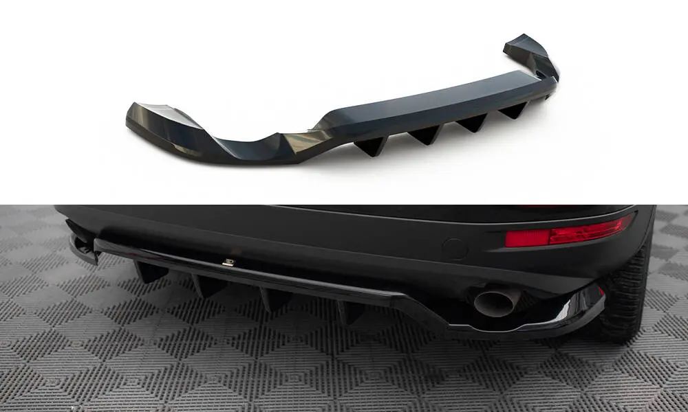 Baksplitter med diffuser VW Touareg 7P 2010 - 2014 | Glossy Black Edition – bilde 3