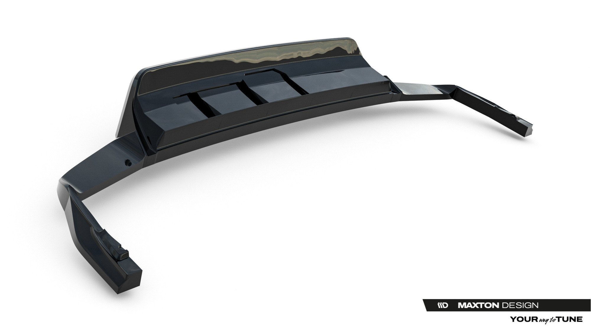 Baksplitter med diffuser VW Touareg R-Line III Facelift 2023 -> | Glossy Black Edition – bilde 10