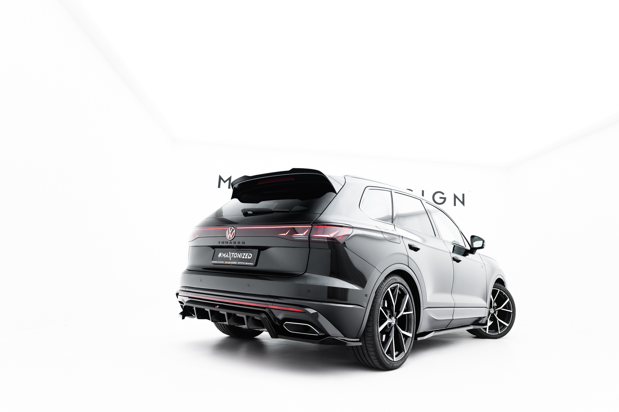 Baksplitter med diffuser VW Touareg R-Line III Facelift 2023 -> | Glossy Black Edition – bilde 7