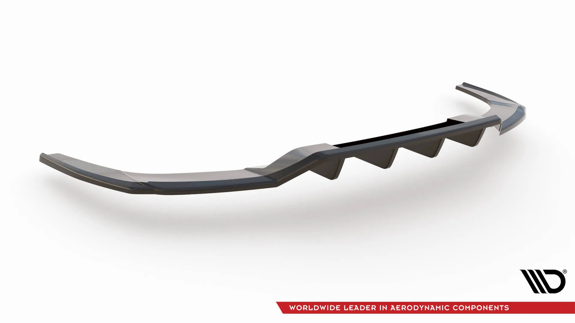 Baksplitter med vertikale ribber Audi A3 / A3 S-Line / S3 / RS3 Sedan (8Y) | Glossy Black Edition – bilde 5