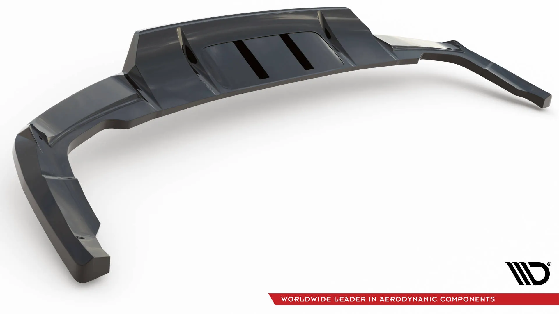 Baksplitter med vertikale ribber Audi Q5 II (FY) S Line Facelift 2020 - 2024| Glossy Black Edition – bilde 8