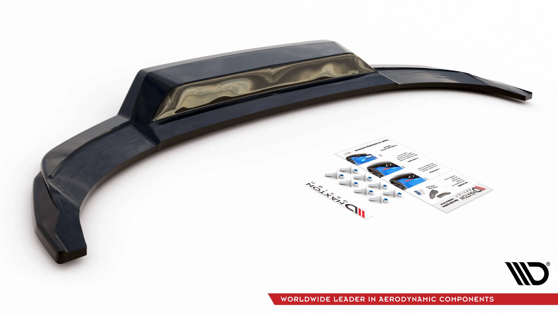 Baksplitter med vertikale ribber Audi S3/ A3 S-Line (8Y) 2020 -> | Glossy Black Edition