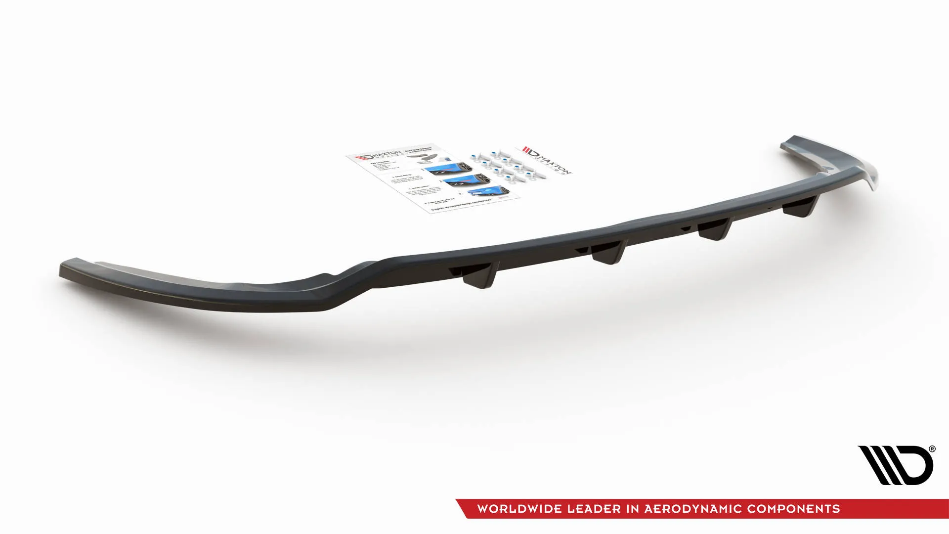 Baksplitter med vertikale ribber Ford C-Max II 2010-2014 | Glossy Black Edition – bilde 3