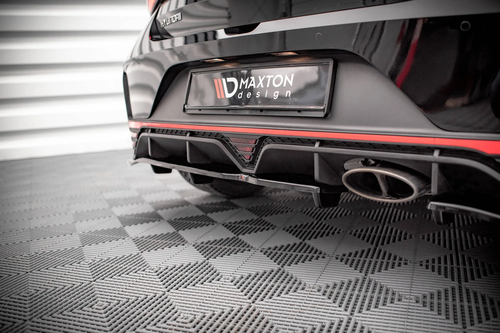 Baksplitter med vertikale ribber Hyundai I20 N III 2020 - 2023 | Glossy Black Edition – bilde 6