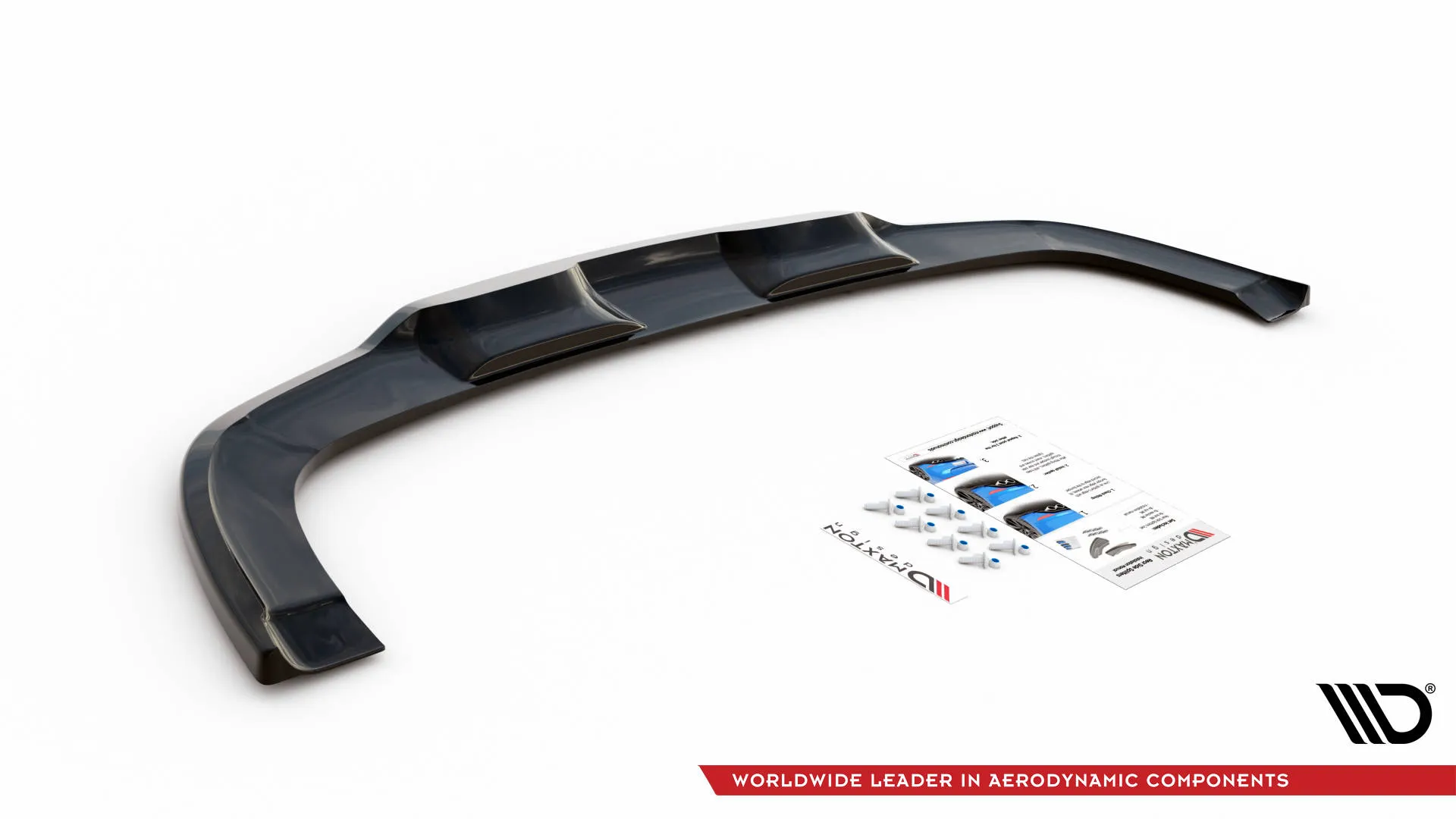 Baksplitter med vertikale ribber Kia XCeed Mk1 2019 - 2022 | Glossy Black Edition – bilde 2