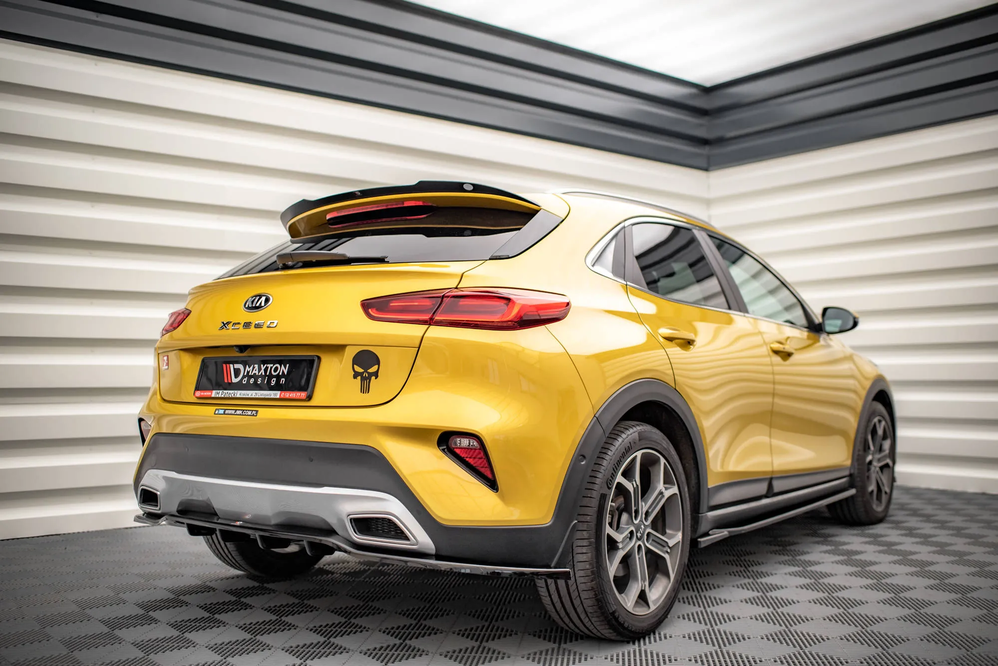 Baksplitter med vertikale ribber Kia XCeed Mk1 2019 - 2022 | Glossy Black Edition – bilde 4
