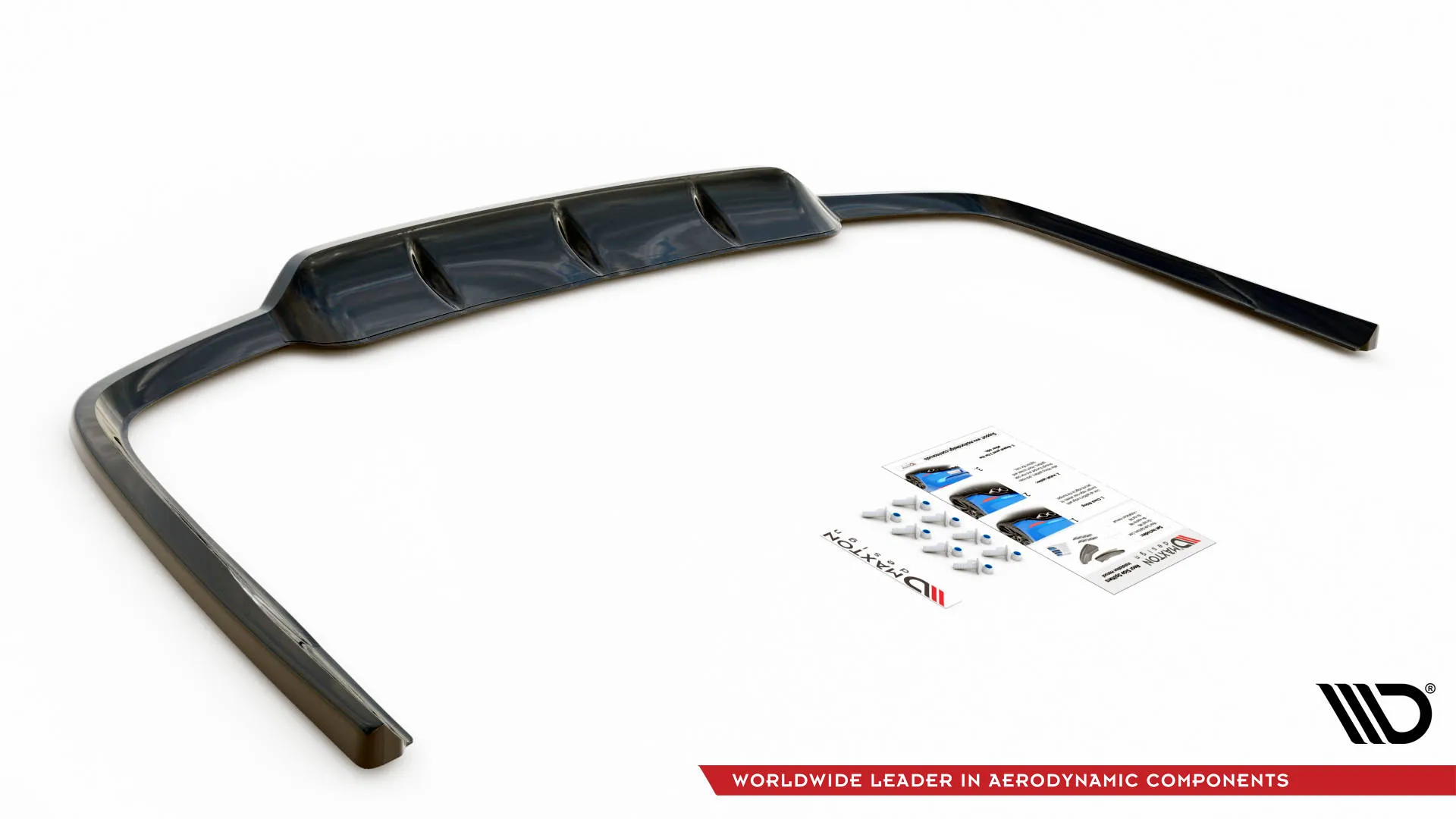 Baksplitter med vertikale ribber Lexus GS (K4) 2012-2015 | Glossy Black Edition – bilde 2