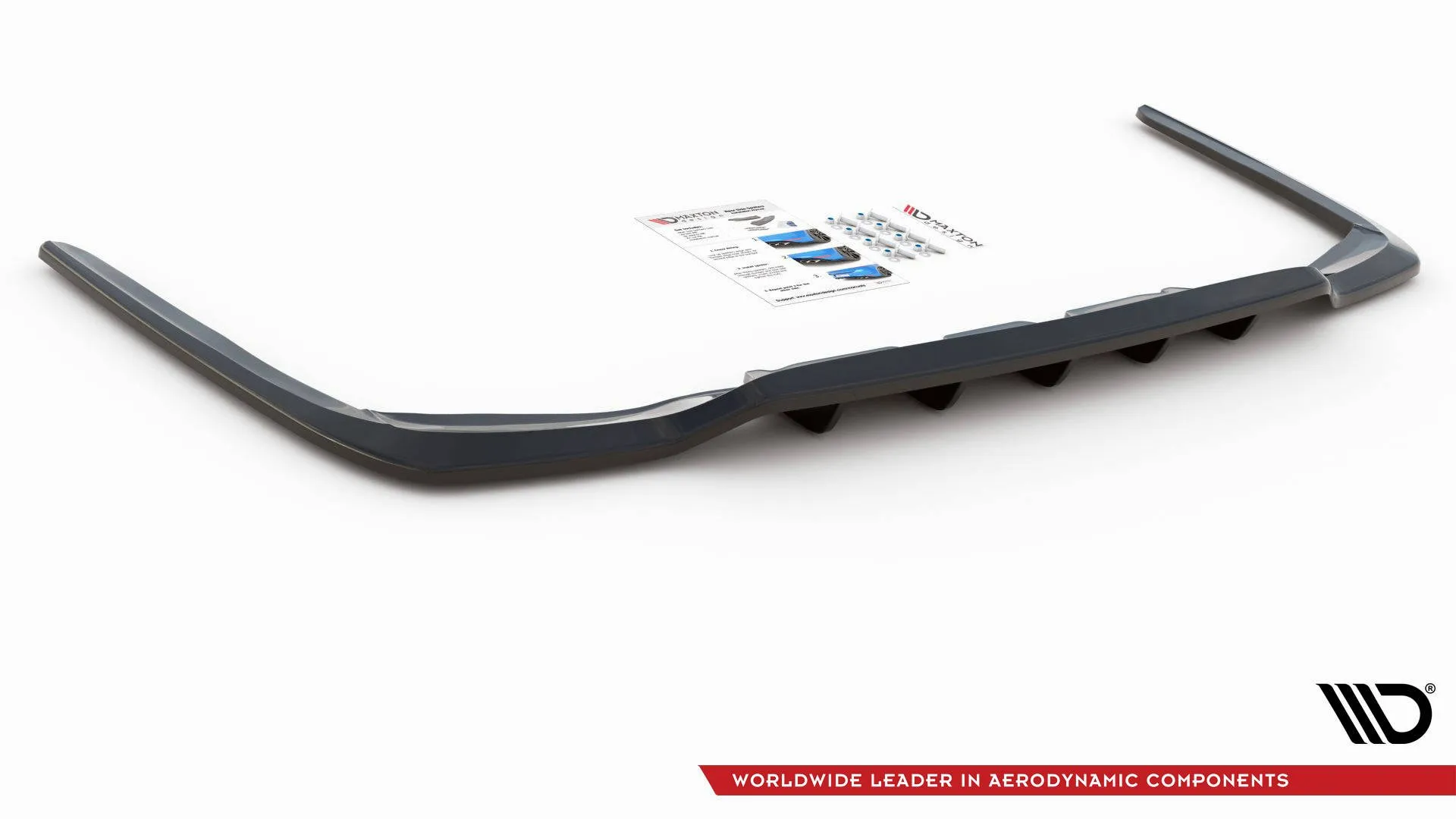 Baksplitter med vertikale ribber Lexus LS IV Facelift 2012 - 2017 | Glossy Black Edition – bilde 6